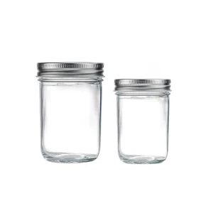 Various Capacities Bulk Supply Thickened Clear Glass Dispensing Bottles & Canning Jars for