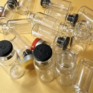 Vial 2ml 3ml 5ml 10ml Clear Amber Glass Decoration Firing Sample Packing Container Rubber Stopper Aluminum Flip Cap Custom Logo