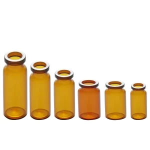 Vial Bottle 3ml 5ml 7ml 8ml 10ml 15ml 20ml Cylinder Rubber Stopper Pharmaceutical Grade Reagent Bottle Medical Glass Bottle