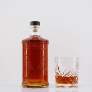 Vodka, Whiskey, and Tequila Glass Bottles with Wooden T Cork, 500ml 750ml 1000ml
