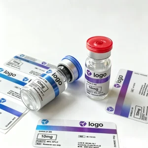 Waterproof Custom 3ml Vial Packaging Adhesive Labels Tamper Proof Textured Sealing Stickers for Refillable Glass Bottles