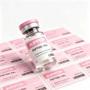 Waterproof Heat-Resistant Peptide Vial Labels Custom Logo Self-Adhesive Plastic Stickers for 1ml 3ml 10ml Vials
