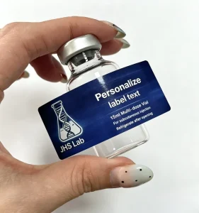 Waterproof Vinyl Peptide Container Labels for 2ml 5ml 10ml Glass Vials