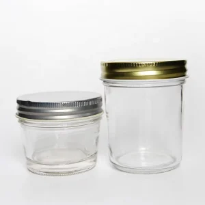 Wide Mouth 120ML Glass Canning Jar Mini Baby Food Canned Cookie Jar Empty Mason Jar With Regular Metal Lid