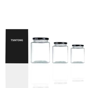 Wide-Mouth Airtight Glass Canning Jars for Food Storage