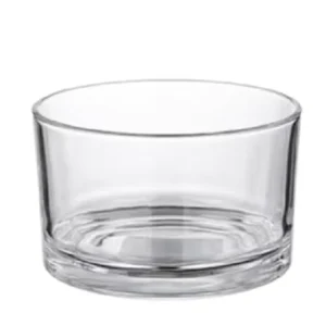 Wide Mouth Clear Glass Candle Jars and Containers with Bamboo Lid