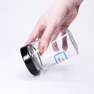 Wide-Mouth Glass Canning Jar with Airtight Lid for Pickled Food, Jam, Sauce, Kitchen Use