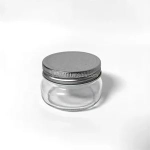 Wide-Mouth Glass Hot Sauce and Jam Jar with Two-Piece Lid for Food and Mustard