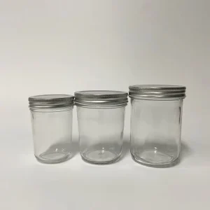 Wide Mouth Glass Mason Jar Hermetic Glass Jelly Jam Bottle Food Glass Storage Jar with Lid