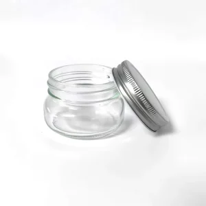 Wide Mouth Glass Mason Jar with Metal Lid for Jam, Jelly, Mustard, Candy and Honey