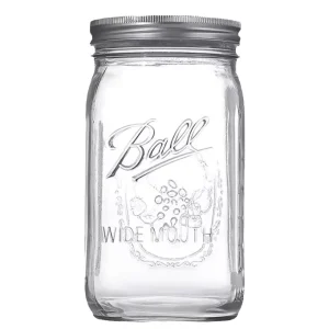 Wide Mouth Glass Mason Jars with Lids for Tea Snacks Jam Honey and Spices