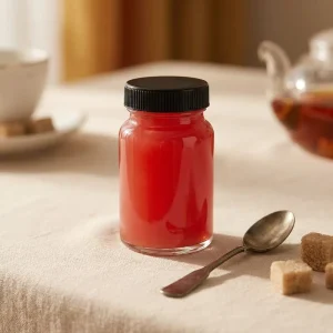 Wide Mouth Liquid Sample Jars 2oz 60ml Glass Shot Bottles for Whiskey Juice Essential Oils