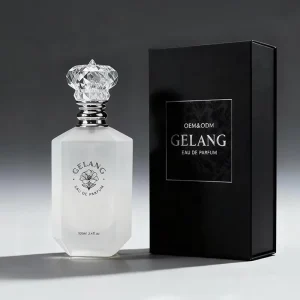 Women’s 30ML 50ML 100ML Glass Perfume Bottle Set with Golden Lid and Packaging Box