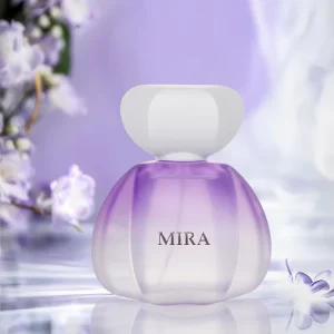 Women’s Floral Perfume with Purple Glass Bottle Spray 100ml