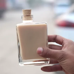 Wooden Cork Milk Tea Coffee Juice Glass Beverage Bottle