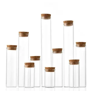 Yolio Mini Clear Glass Wishing Small Drift Bottle Vials With Cork Glass Tube Corked Jars Candy Bottle