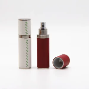 Zinc Alloy PU Perfume Atomizer Spray Glass Bottle 5ml 10ml Mini Refillable Travel Atomizer