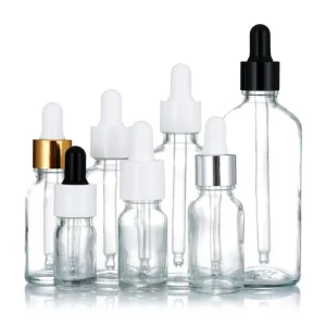 clear Transparent Frosted Cosmetics Essential Oil Glass Dropper Bottle 10ml 20ml 30ml 50ml 100ml
