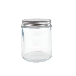 extra Large Glass Cream Jars Cosmetic 200g Apothecary clear Empty Body Scrub Container